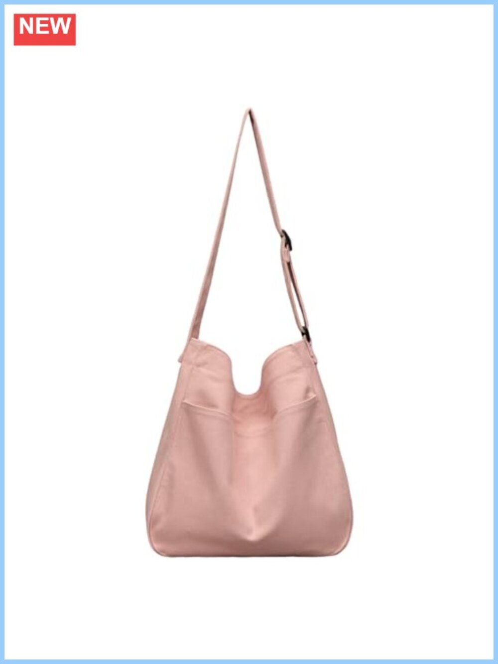 Canvas Hobo Crossbody Shoulder Bag Large Messenger Tote Women Men